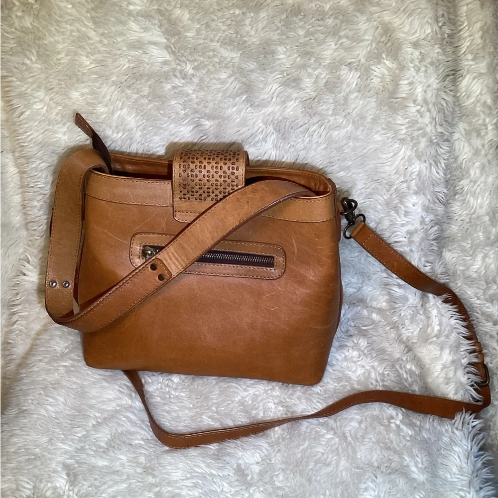 Stylish Tan and Multicolor Women's Bag